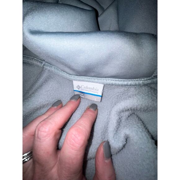 Columbia Women's Size L Full-Zip Gray Blue Polar‎ Fleece Jacket - Picture 7 of 8